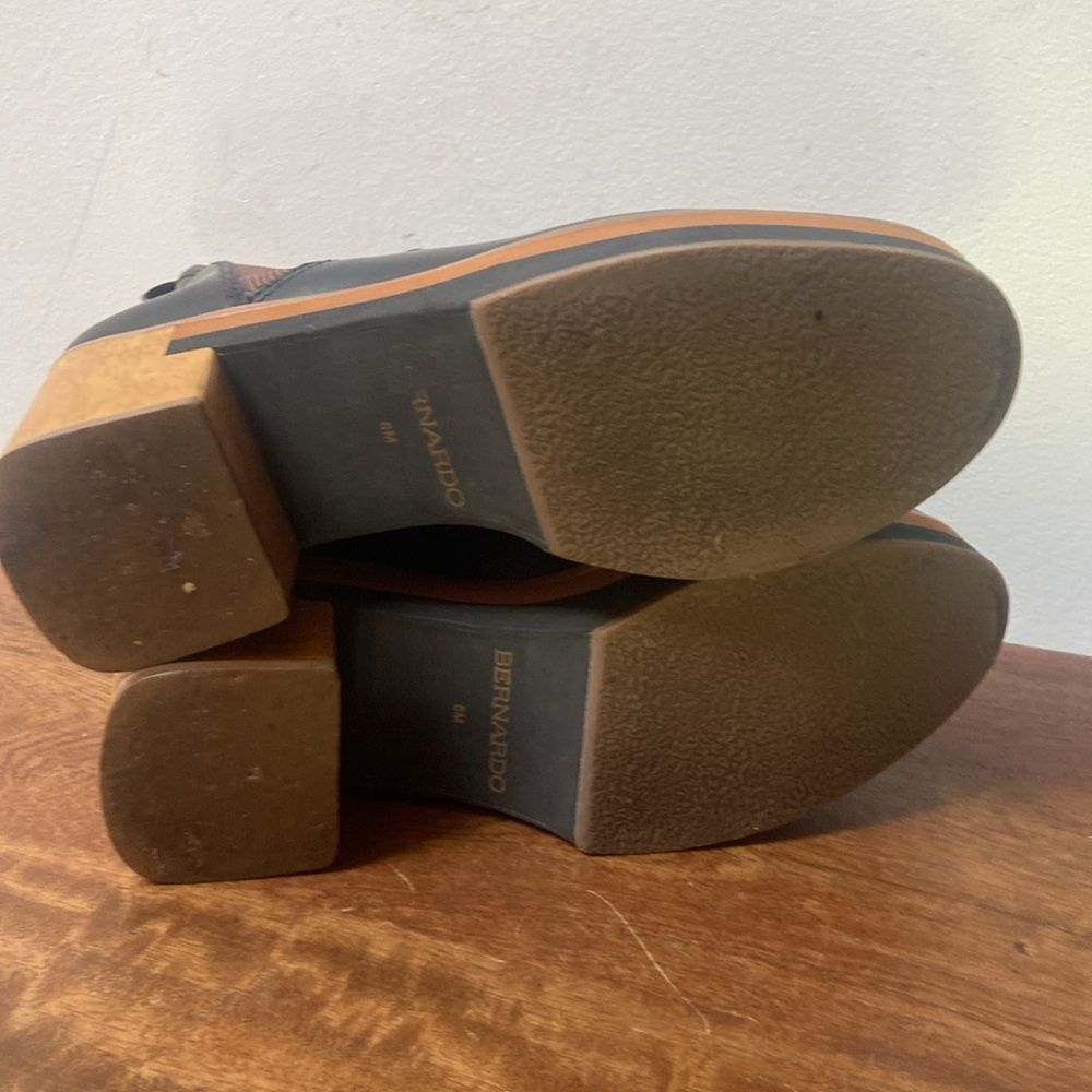 Bernardo Black and Brown Ankle Booties - Picture 8 of 10